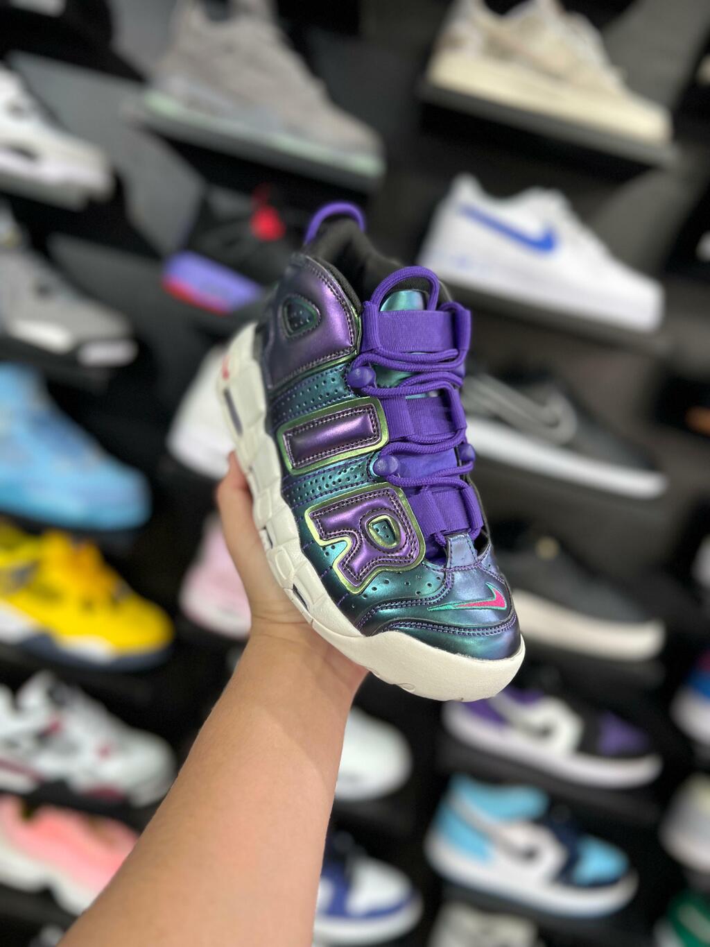 Nike air more uptempo iridescent purple new arrivals
