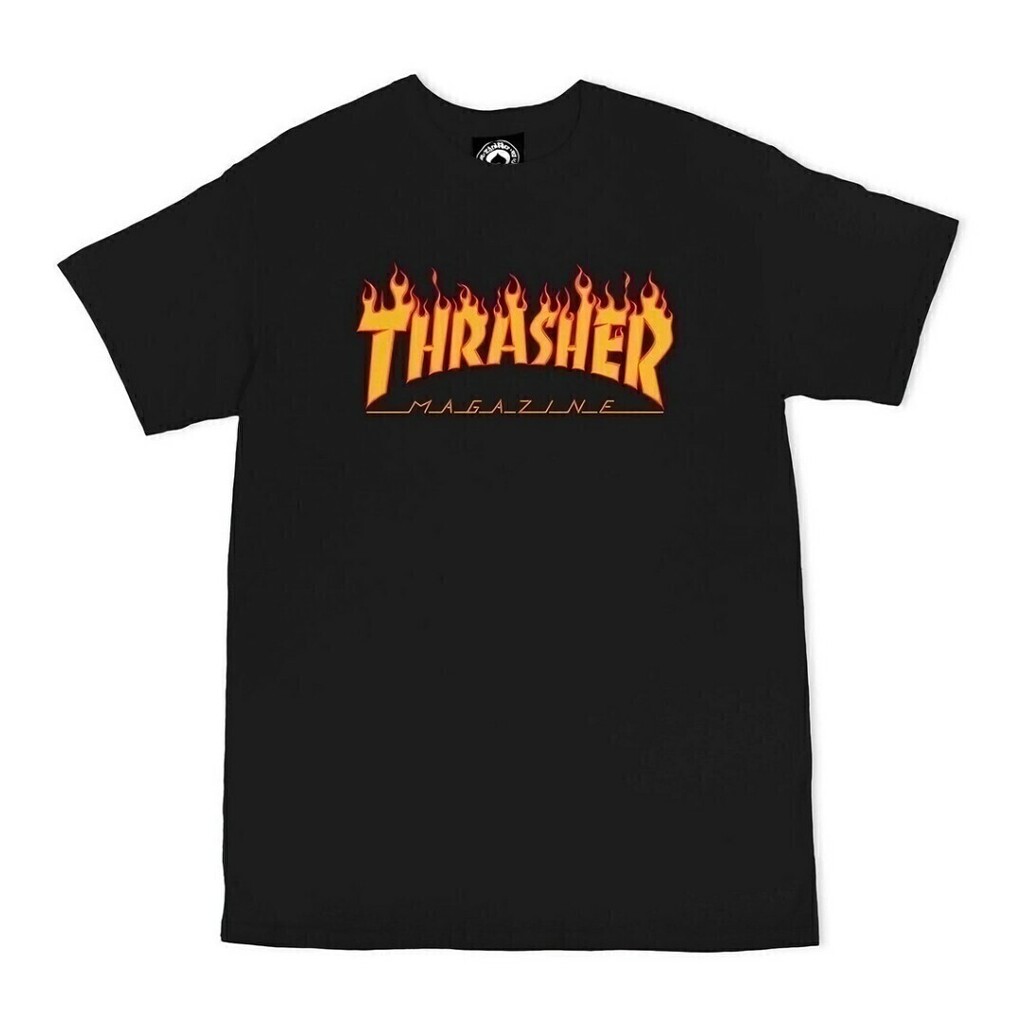 Remera thrasher negra hotsell
