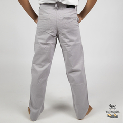 PANTALON CORTE CHINO GRIS PERLA - comprar online