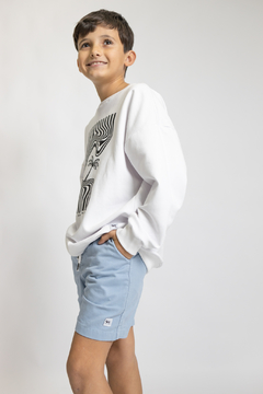 BUZO OVERSIZE C RED RUSTICO BLANCO Waiting Sur