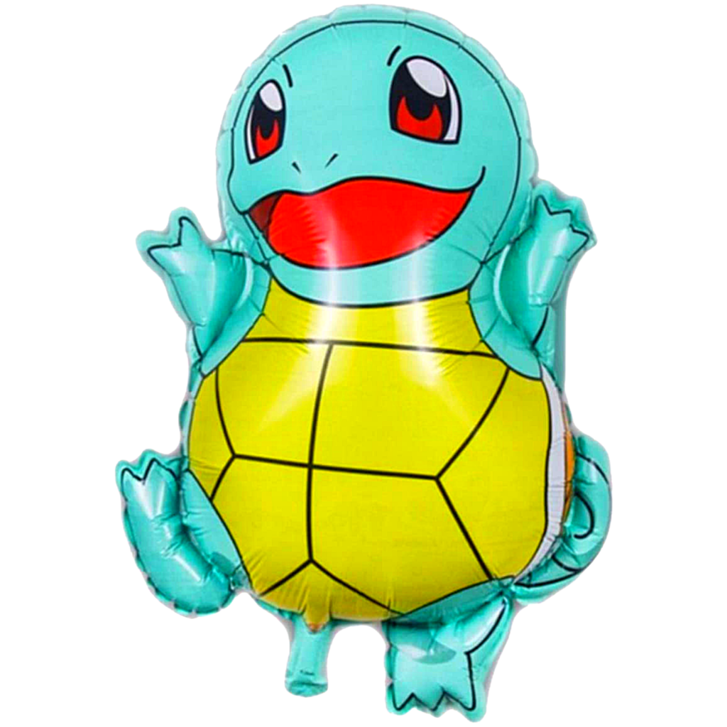 Globo metalizado estampado de 60cm pokemon squirtle tortuga