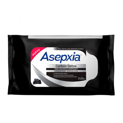 ASEPXIA TOALLITAS LIMPIEZA PROFUNDA X10 . Tienda Online Anika Farmacia y  Perfumería