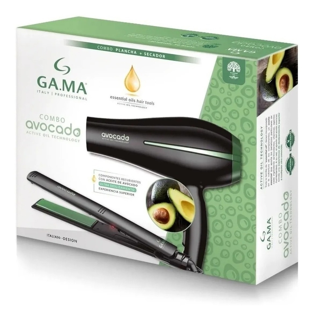 GAMA PLANCHA DE PELO + SECADOR DE PELO AVOCADO 2300 W