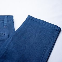 PANTALÓN GABARDINA DE ALGODON AZUL - tienda online