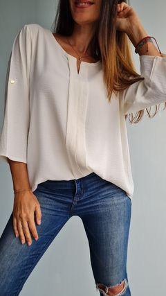 Blusa de Cey con spandex mangas rebatibles