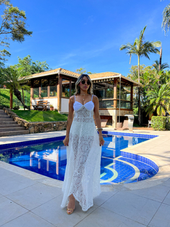 Vestido Transparência Tulum Off - loja online