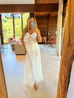 Vestido Transparência Tulum Off - Branché