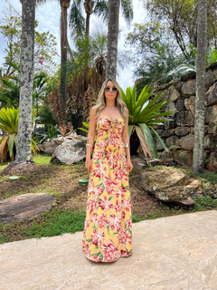 Imagem do VESTIDO Longo Botanica Amarelo