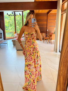 VESTIDO Longo Botanica Amarelo na internet