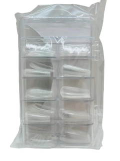 Nail tips Soft Gel press on Coffin new quality transparentes - comprar online
