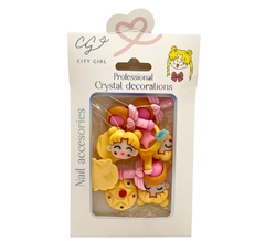 pack dijes para uñas sailor moon city girl