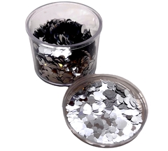 Glitter corazon mix plata 20gr 20gr