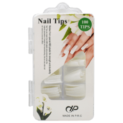 Nail Tips / Blanco / Natural / Transparente Pack x100 Unidades