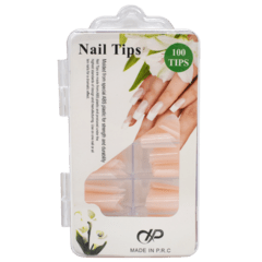 Nail Tips Forma C / color natural Pack x100 Unidades - tienda online