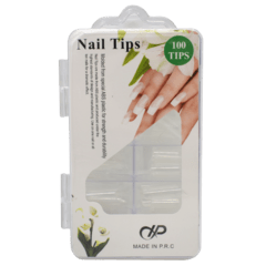 Imagen de Nail Tips Forma C / color natural Pack x100 Unidades