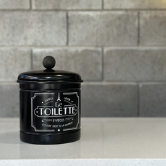 CESTO CHICO "LE TOILETTE" NEGRO - comprar online