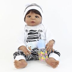 Bebê Reborn Negro Corpo Silicone Pronta Entrega Lançamento - comprar online