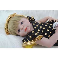 Boneca Bebê Reborn Corpo Inteiro De Vinil Siliconado 52cm - loja online