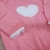 Blusão Coração Rosa Batom - Loja Pimpolho