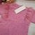 Blusa Babado Rosa Buque na internet