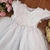Vestido Batizado Branco Flor - comprar online