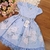 Vestido Azul Floral - comprar online