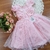 Vestido De Festa Rosa Flores - comprar online