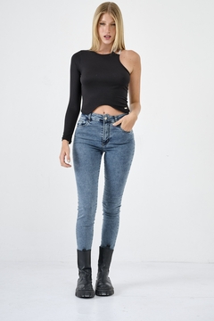 VIR JEAN SKINNY TIRO MEDIO HEL (29022)