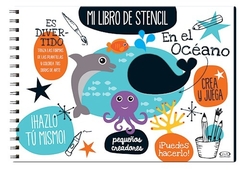 En el oceano - Mi libro de stencil