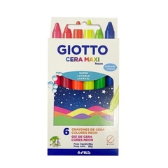 Crayon cera Maxi neon x 6 Giotto