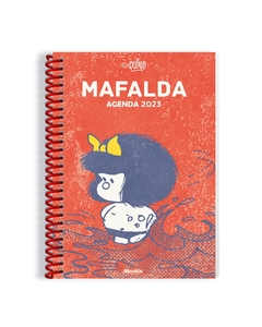 Agenda Mafalda 2023 roja horizontal semanal