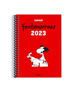 Agenda 2023 Fontanarrosa roja espiral semanal