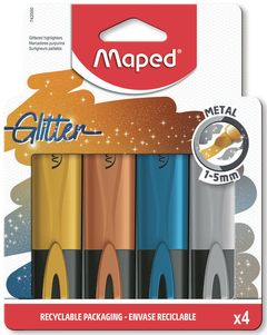 Marcador glitter Maped x 4