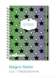 Agenda 2023 Notebook negro neon semanal