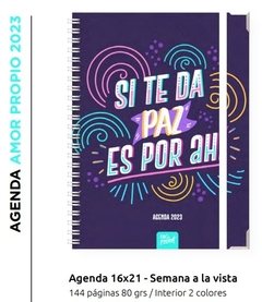 Agenda 2023 Amor propio semanal