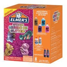 Set slime Elmers x 8 piezas Mundo glitter