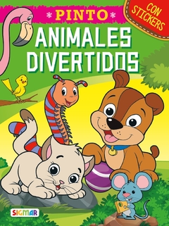 Pinto animales divertidos - Con stickers