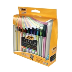 Kit Bic colores y sentimientos Boligrafo x 10