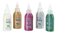 Adhesivo Plasticola x 38 g color glitter brillos