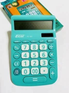 Calculadora Ecal TC 63 + 1 pila 12 digitos