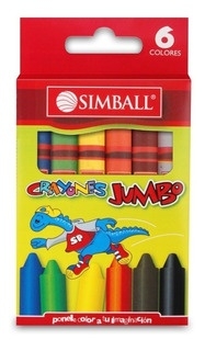Imagen de Crayones x 6 Simball Jumbo
