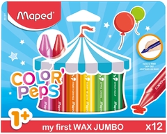 Crayones x 12 Color Peps Maxi Wax