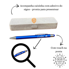 Caneta Personalizada com Cada Signo Zodíaco + Estojo Presente