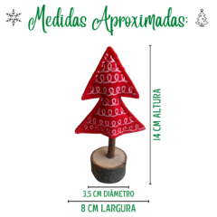 Árvore de Natal de Mesa Pequena Pinheiro Decoração 3 Und/3