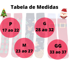 Meia 3/4 Infantil de Natal Rena Cano Alto/5