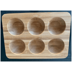 Porta Ovos Organizador decorativo de Bambu Premium/4