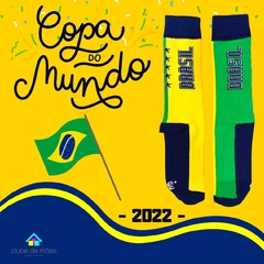 Meia Brasil Copa do Mundo Eleição 2022 Tam Adulto 35 ao 43/6