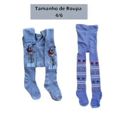 Kit 2 Meia Calça de Lã Infantil Menino 2ª Pele Promoção/6