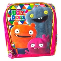 Kit Mochila de Rodinha com Lancheira Termica Ugly Dolls Rosa/2