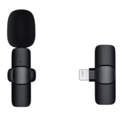 Microfone Lapela Sem Fio Compatível C/ iPhone 11 13 12 XR/5